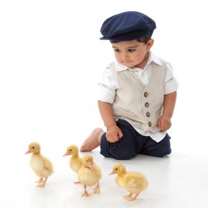 Carmel Valley San Diego Community | Bill Keane | Little Boy with Baby Ducks