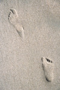 Carmel Valley San Diego Community | Amy Mewborn | Footprints in the Sand