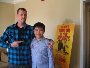 Carmel Valley San Diego Community | Perry Chen | Perry Chen with director Jimmy Hayward at Free Birds press junket