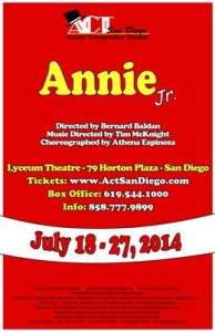 Carmel Valley San Diego Community | Susan Farese | ACT SD Annie Jr.