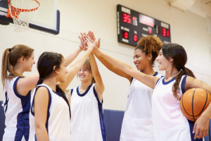 Carmel Valley San Diego Community | Noelle Delgado | Female High School Basketball Team Having Team Talk