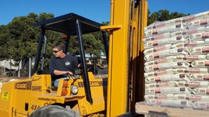 Carmel Valley San Diego Community | John Van Zante | Jim on the Fork Lift